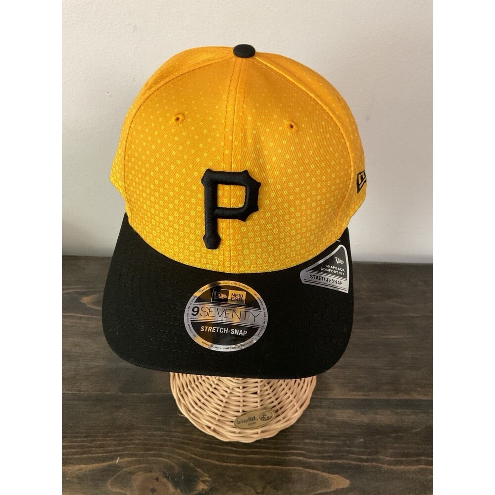 New Era Pittsburgh Pirates 9SEVENTY MLB City Connect Stretch Snap Hat Black Gold